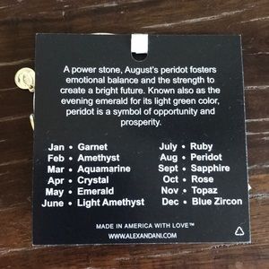Alex and Ani Jewelry - New Alex and Ani!! August birthstone!! Alex and Ani Jewelry - New Alex and Ani!! August birthstone!!